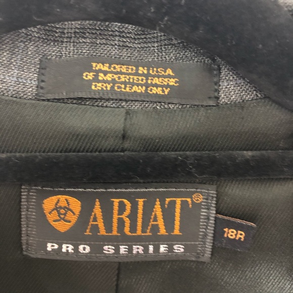 Ariat Pro Series Gray Worsted Wool Show Blazer M - Picture 2 of 8
